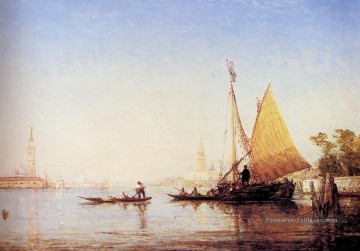  bateau - Le Grand Canal Venise Barbizon Félix Ziem Bateaux